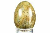 Polished Clear Creek Plasma Agate Egg - California #309095-1